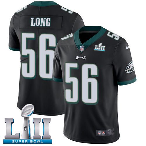 Youth Philadelphia Eagles #56 Long Black Limited 2018 Super Bowl NFL Jerseys->philadelphia eagles->NFL Jersey